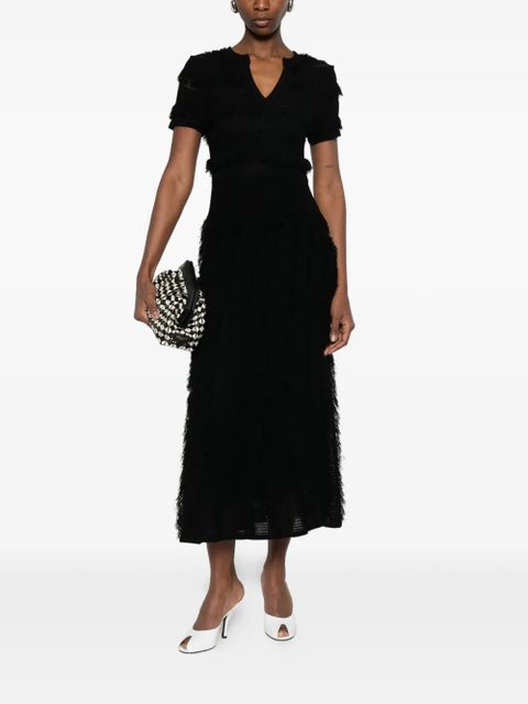 Max Mara Grazia fringed midi dress - Black - zdjęcie produktu nr 2