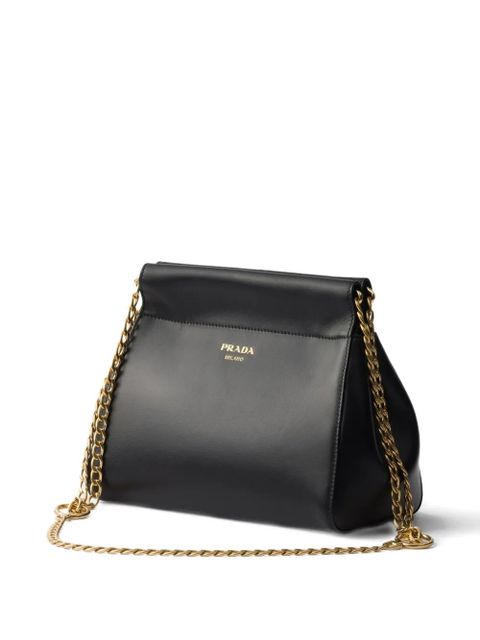 Prada mini Echaîné chain-strap leather cross body bag - Black