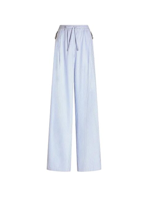 Dolce & Gabbana striped poplin trousers - Blue - zdjęcie produktu nr 1