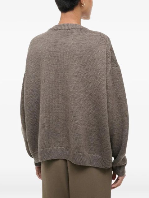 STAUD sheep-detail sweater - Brown