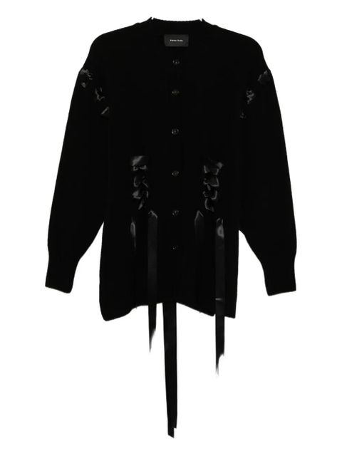 Simone Rocha ribbon corset cardigan - Black - zdjęcie produktu nr 2