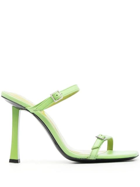 BY FAR Flick 90mm sandals - Green - zdjęcie produktu nr 1