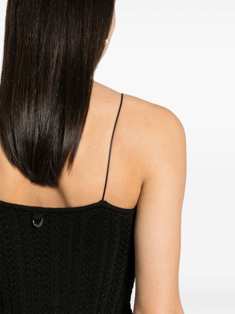 Jacquemus Le Haut Bella cable-knit top - Black