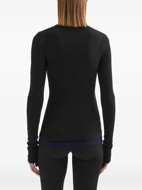 Jil Sander wool T-shirt - Black - zdjęcie produktu nr 2
