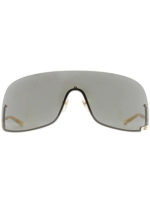 Gucci Eyewear mask-frame sunglasses - Grey - zdjęcie produktu nr 1