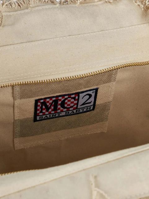MC2 Saint Barth Vanity frayed tote-bag - Neutrals