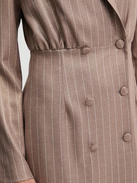 Fracomina sukienka kolor beżowy mini rozkloszowana FS25WD1002W479T4