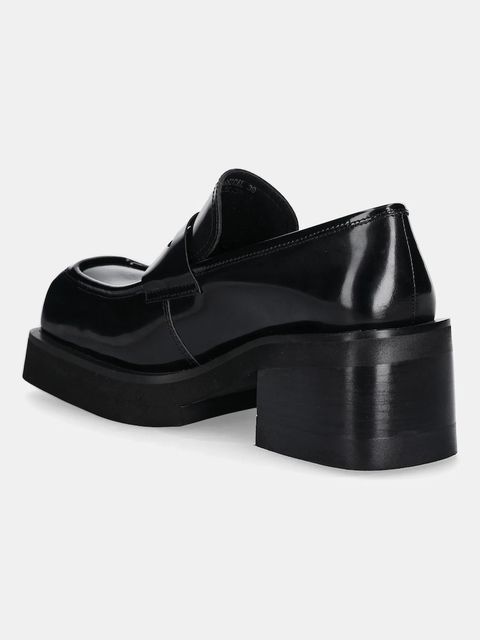 Jeffrey Campbell czółenka skórzane CLASSICAL kolor czarny na słupku C529EF-08