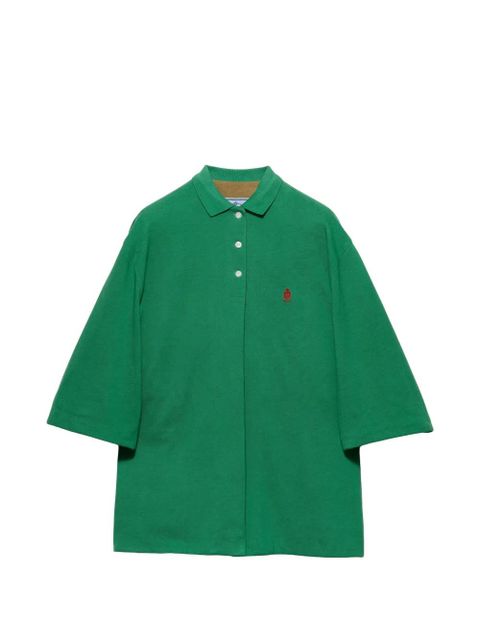 Prada old piqué blouson jacket - Green - zdjęcie produktu nr 1