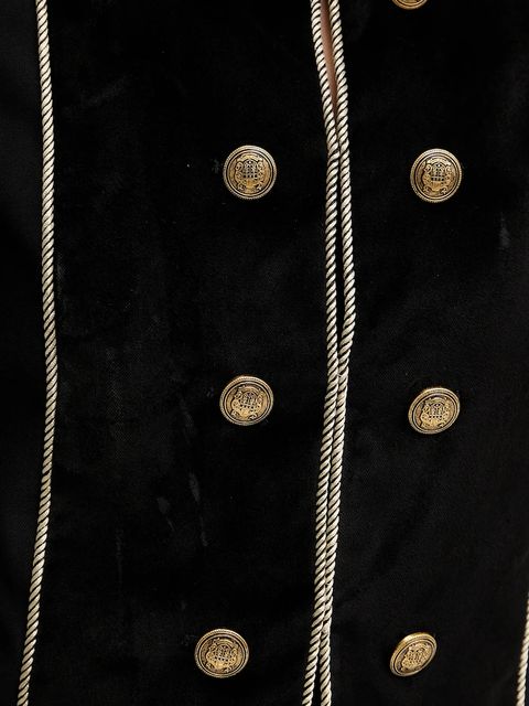 Twinset marynarka z domieszką wełny kolor czarny 252TS2040