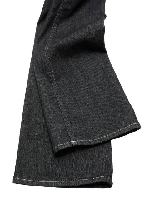 Acne Studios bow-detail flared trousers - Black