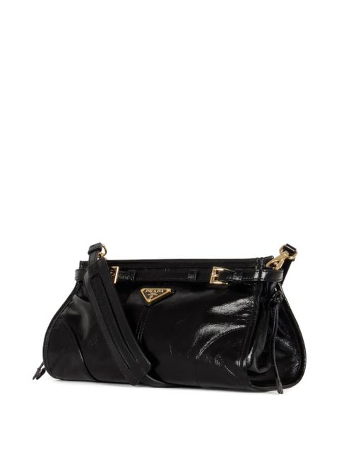 Prada small Bonnie leather shoulder bag - Black