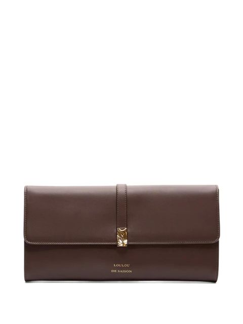 LouLou de Saison Elmer leather clutch - Brown - zdjęcie produktu nr 1