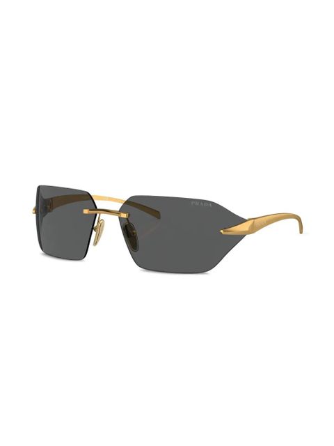 Prada Eyewear Runway frameless sunglasses - Gold - zdjęcie produktu nr 2