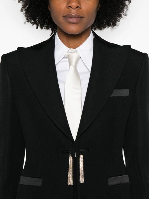 Max Mara tassel-detail blazer - Black