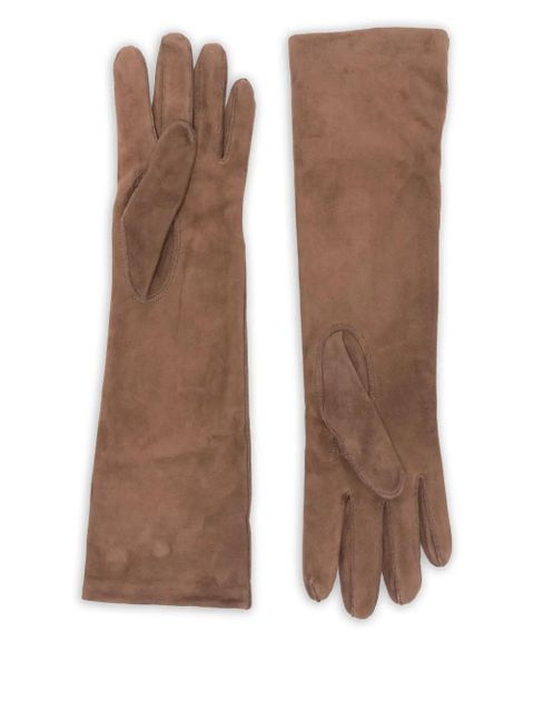 Max Mara logo-detailing gloves - Blue - zdjęcie produktu nr 2