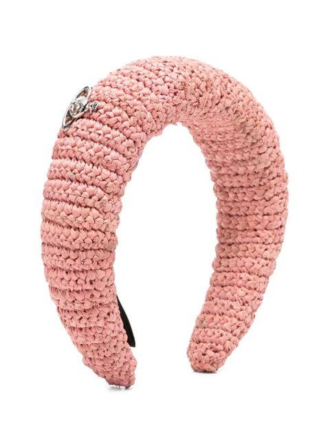 Vivienne Westwood raffia headband - Pink - zdjęcie produktu nr 1