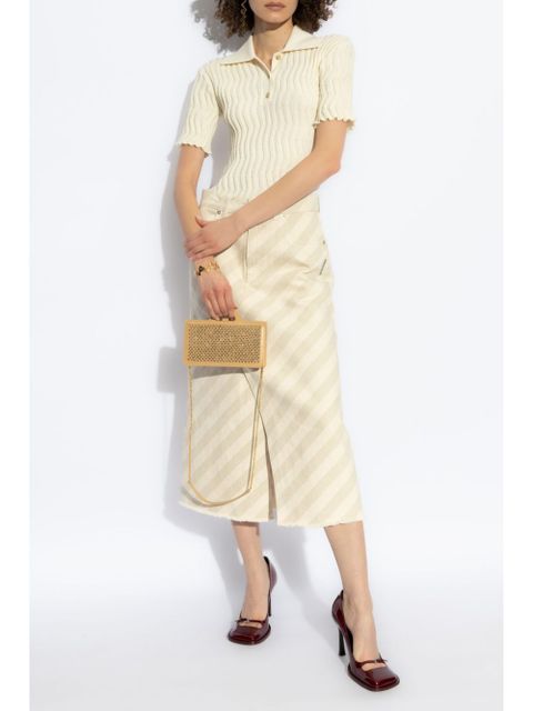 Marni striped midi skirt - Neutrals - zdjęcie produktu nr 2
