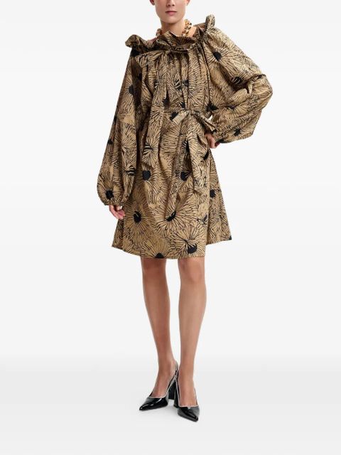 Essentiel Antwerp floral-print mini dress - Brown - zdjęcie produktu nr 2