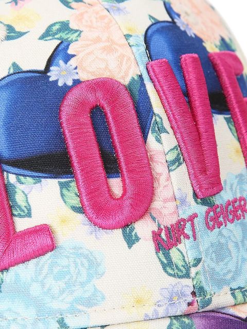 Kurt Geiger London czapka z daszkiem bawełniana kolor multicolor 5403944499