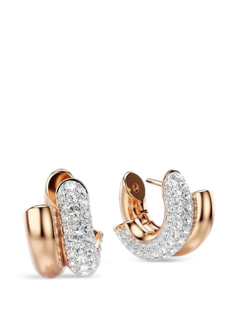 Swarovski Dextera hoop earrings - Pink