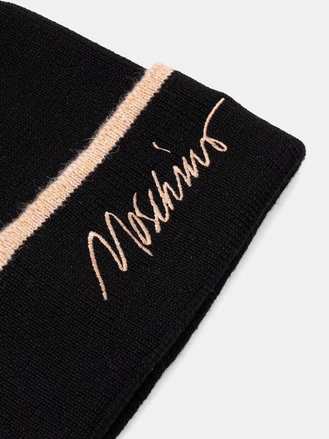Moschino czapka z wełną kolor czarny M3352 65461 - zdjęcie produktu nr 2