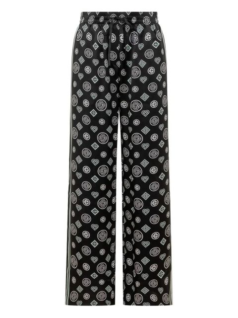 Casablanca printed stripe trousers - Black - zdjęcie produktu nr 1