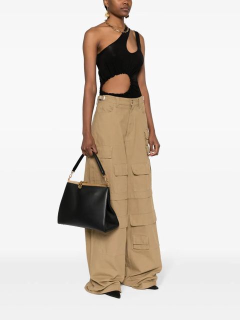 ETRO large Vela leather shoulder bag - Black - zdjęcie produktu nr 2