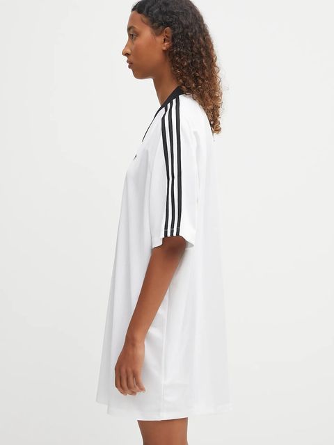 adidas Originals sukienka Jacquard Dress kolor biały mini oversize KB8153