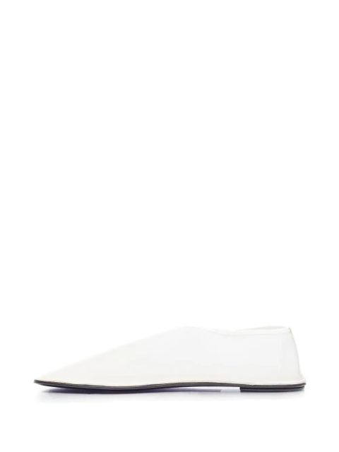 The Row sock-style mesh ballet flats - White