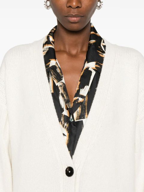 Jil Sander V-neck cashmere cardigan - White