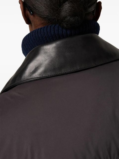 Miu Miu cropped down jacket - Black