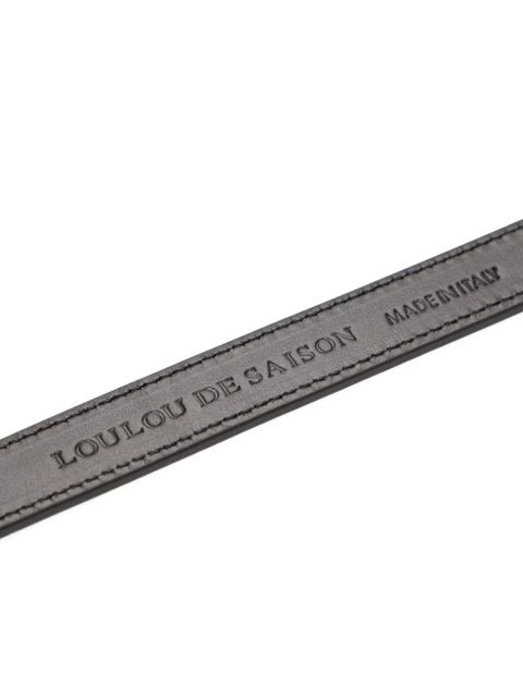 LouLou de Saison Minar leather belt - Black