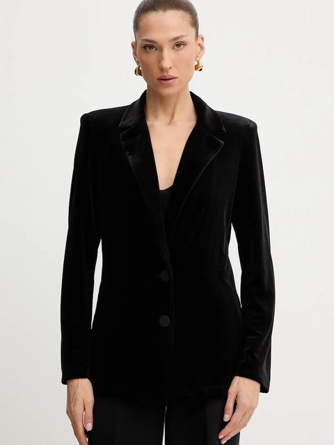 Armani Exchange marynarka kolor czarny jednorzędowa gładka XW000789 AF16147 - zdjęcie produktu nr 1