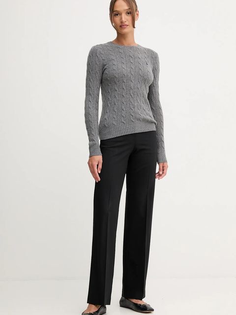 Polo Ralph Lauren sweter damski kolor szary lekki 211971865