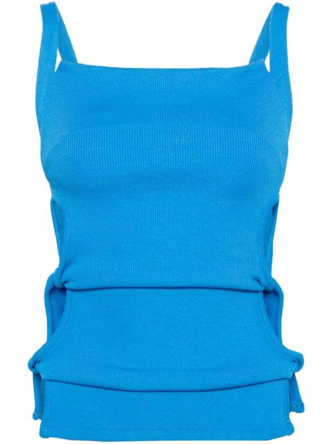Christopher Esber open twist apron tank top - Blue - zdjęcie produktu nr 1