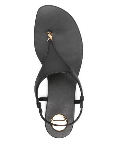 Saint Laurent Cassandra sandals - Black