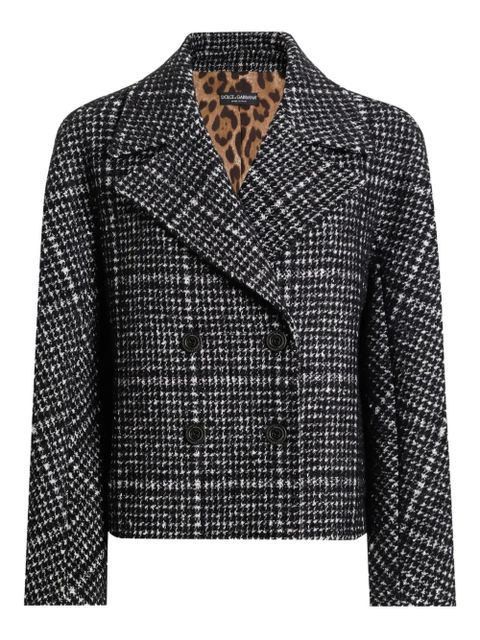 Dolce & Gabbana check-pattern double-breasted jacket - Grey - zdjęcie produktu nr 1