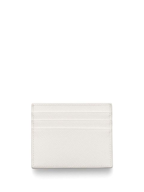 Prada Saffiano triangle-logo cardholder - White - zdjęcie produktu nr 2