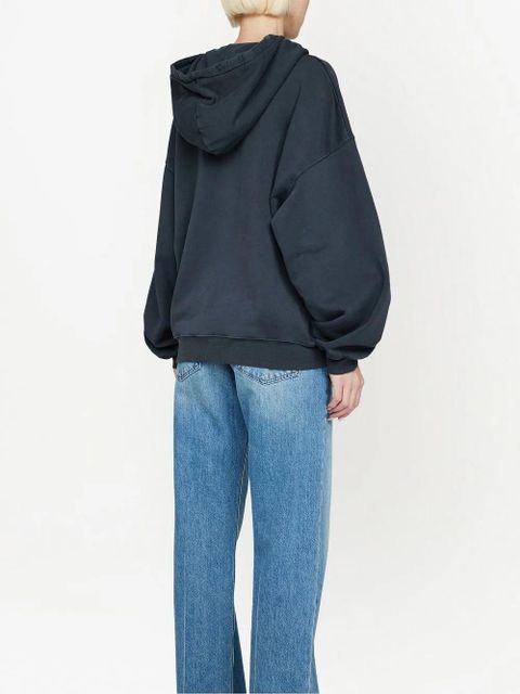 ANINE BING Harvey logo-print cotton hoodie - Black - zdjęcie produktu nr 2