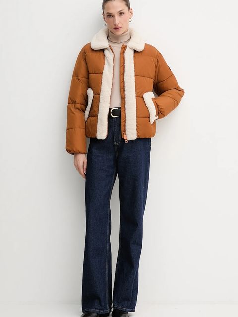 Save The Duck kurtka HONEY kolor brązowy zimowa D32338W.MEGA21