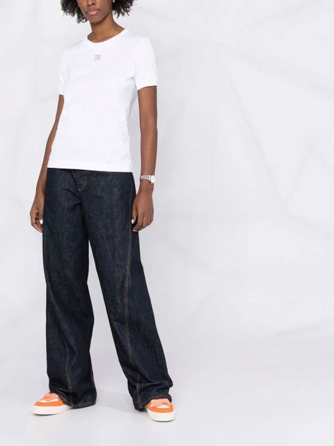 Dolce & Gabbana logo-plaque short-sleeve T-shirt - White - zdjęcie produktu nr 2