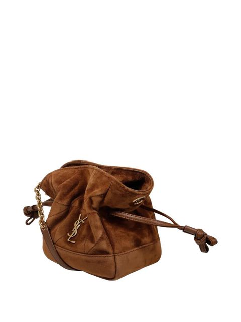 Saint Laurent quilted suede cross body bag - Brown - zdjęcie produktu nr 2