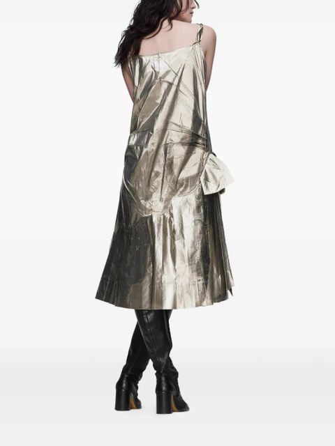 Maison Margiela foiled midi dress - Grey
