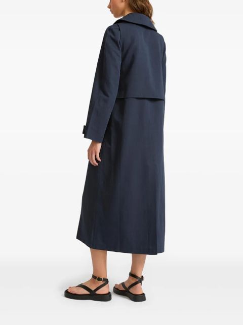 Yves Salomon double-breasted trenchcoat - Blue - zdjęcie produktu nr 2