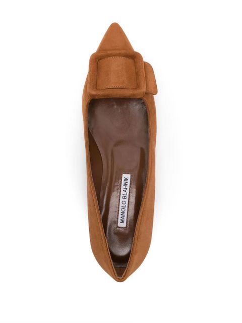 Manolo Blahnik Maysale flat pumps - Brown - zdjęcie produktu nr 2