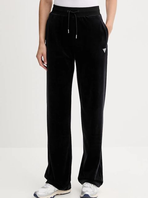 Guess spodnie dresowe COUTURE damskie kolor czarny gładkie V3BB26 K0232 - zdjęcie produktu nr 1