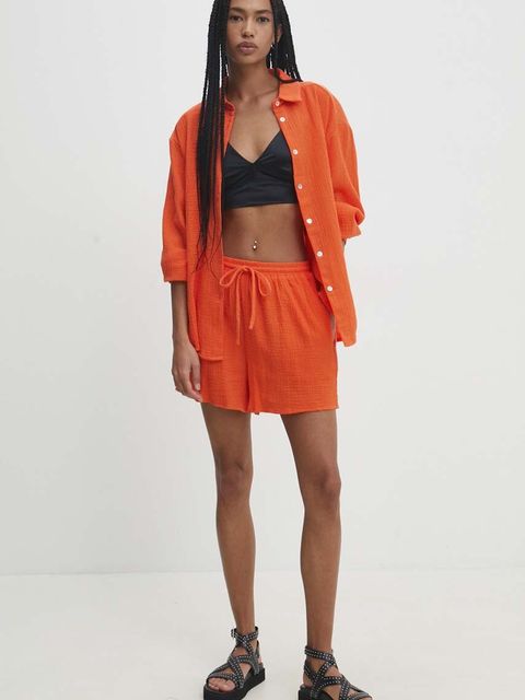 Answear.LAB komplet bawełniany kolor pomarańczowy