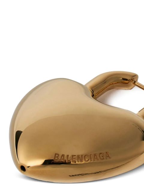 Balenciaga heart-shaped hoop earrings - Gold