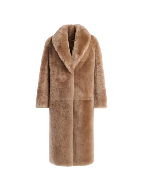 Nour Hammour Anaïs fur coat - Neutrals - zdjęcie produktu nr 1